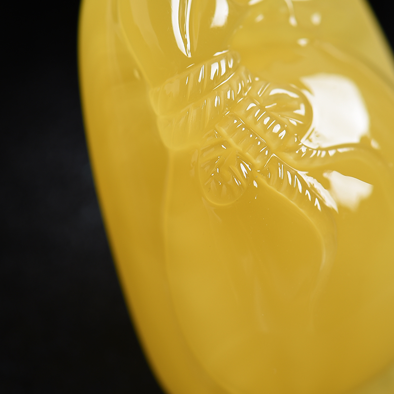 波罗的海蜜蜡钱袋吊坠-红掌柜