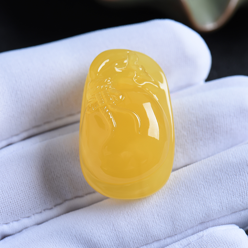 波罗的海蜜蜡吊坠-红掌柜