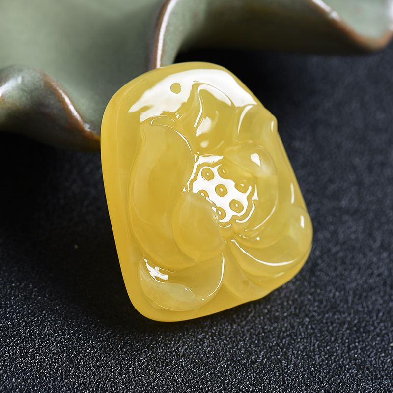 蜜蜡吊坠-红掌柜