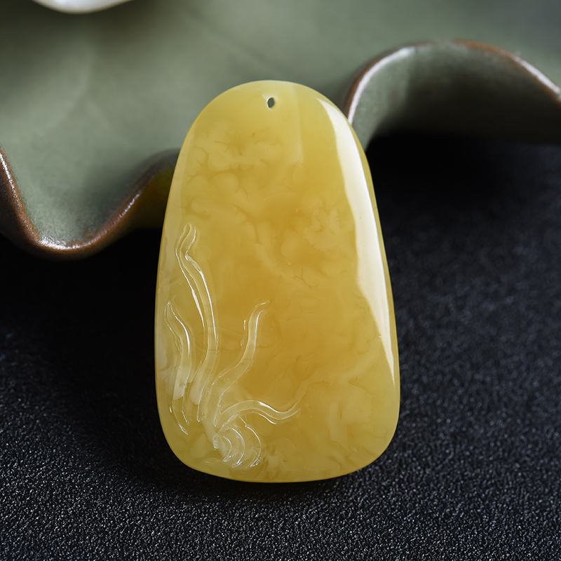 蜜蜡吊坠-红掌柜