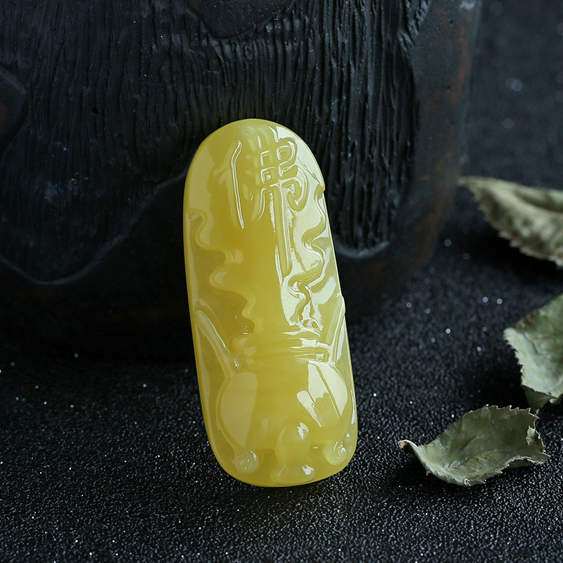 蜜蜡供佛吊坠-红掌柜