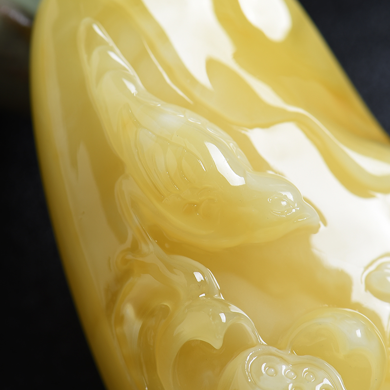 波罗的海蜜蜡一品清廉吊坠-红掌柜