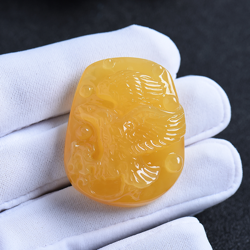 波罗的海蜜蜡吊坠-红掌柜