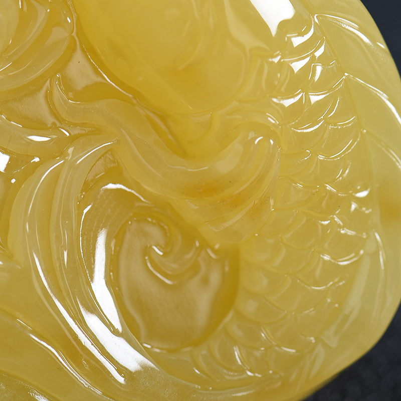 波罗的海蜜蜡吊坠-红掌柜