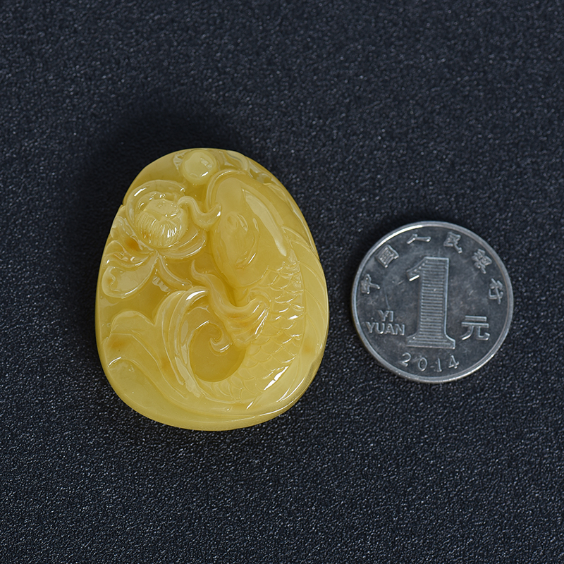 蜜蜡吊坠-红掌柜