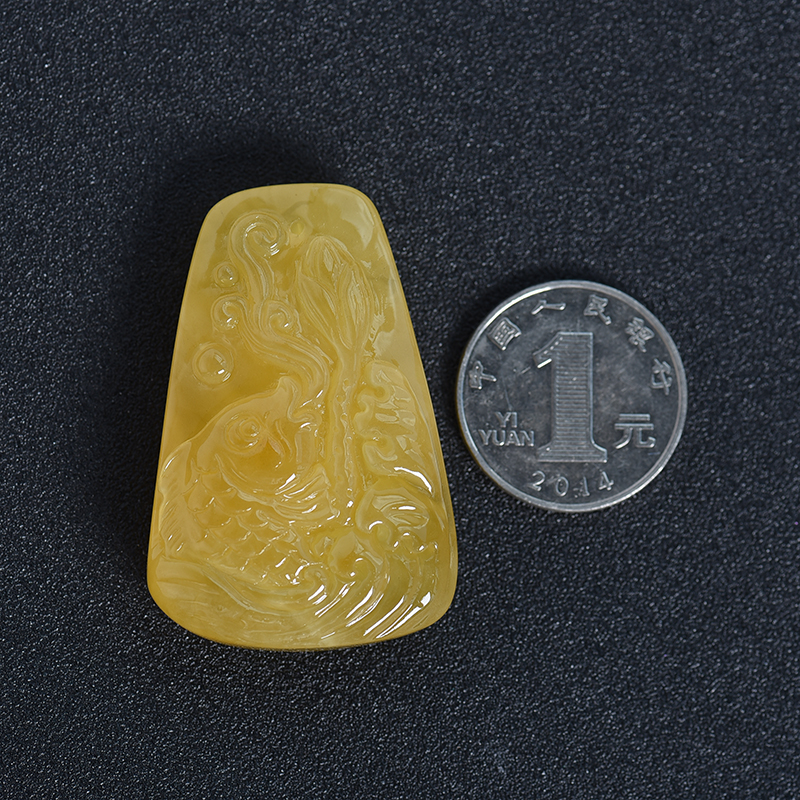 蜜蜡吊坠-红掌柜