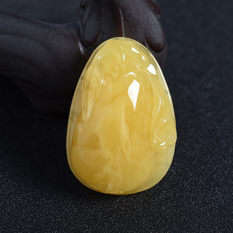 波罗的海蜜蜡福瓜吊坠 - 红掌柜