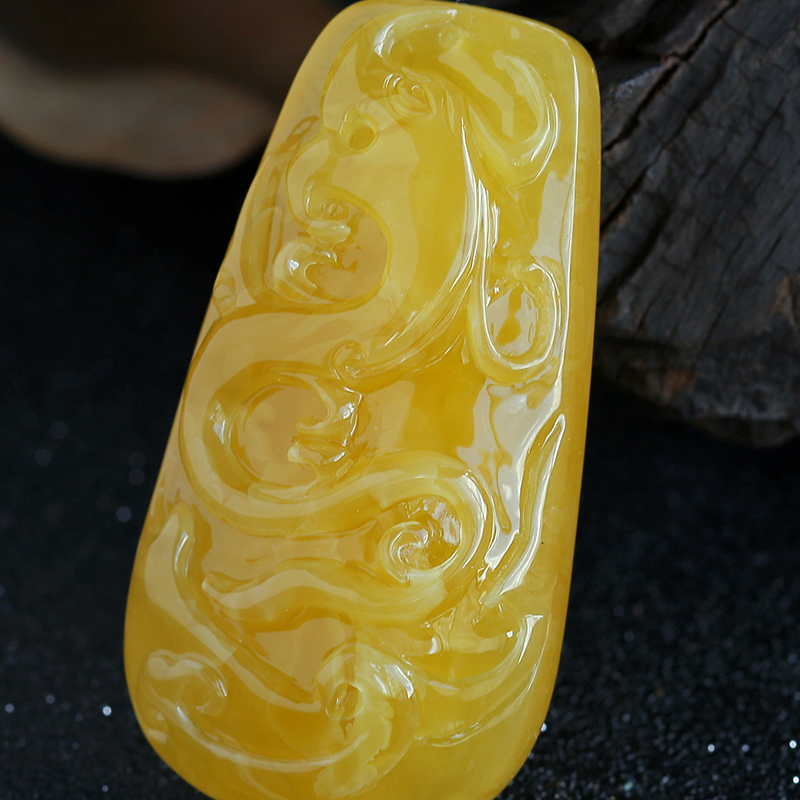 波罗的海天然蜜蜡吊坠-红掌柜