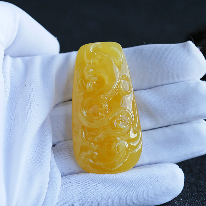 波罗的海蜜蜡吊坠-红掌柜