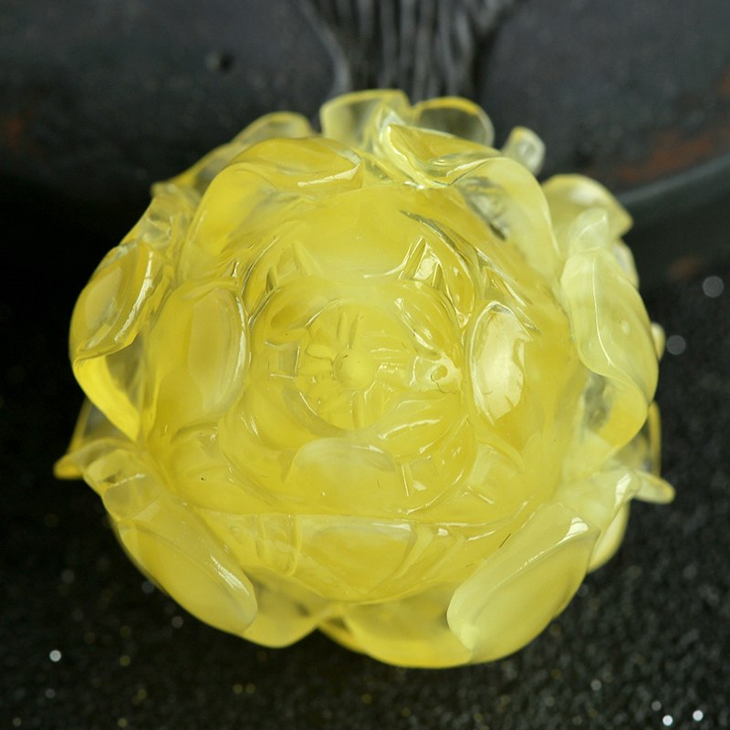 蜜蜡牡丹花-红掌柜