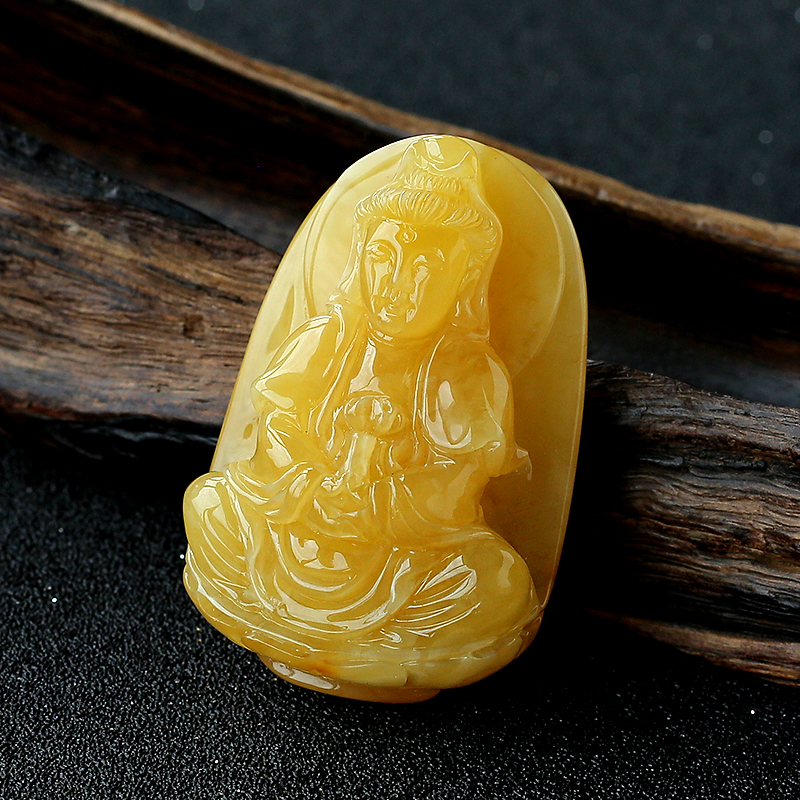 蜜蜡吊坠-红掌柜珠宝