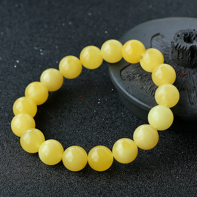 波罗的海满密蜜蜡单圈手串 - 红掌柜珠宝