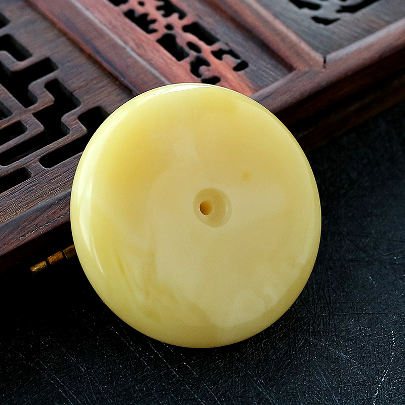 白花蜜平安扣 - 红掌柜珠宝