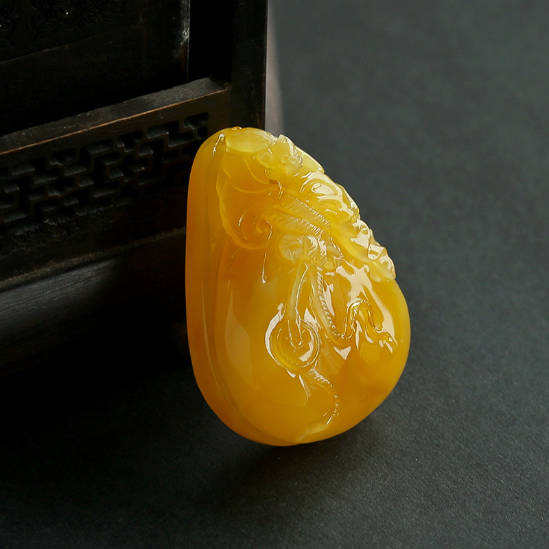 波罗的海蜜蜡钱袋 - 红掌柜珠宝