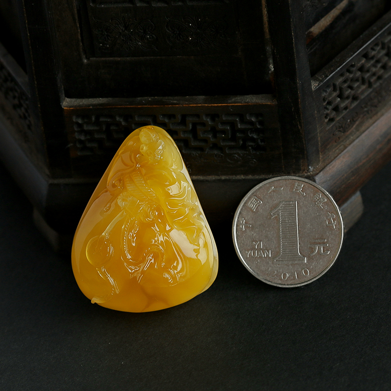 波罗的海蜜蜡钱袋 - 红掌柜珠宝