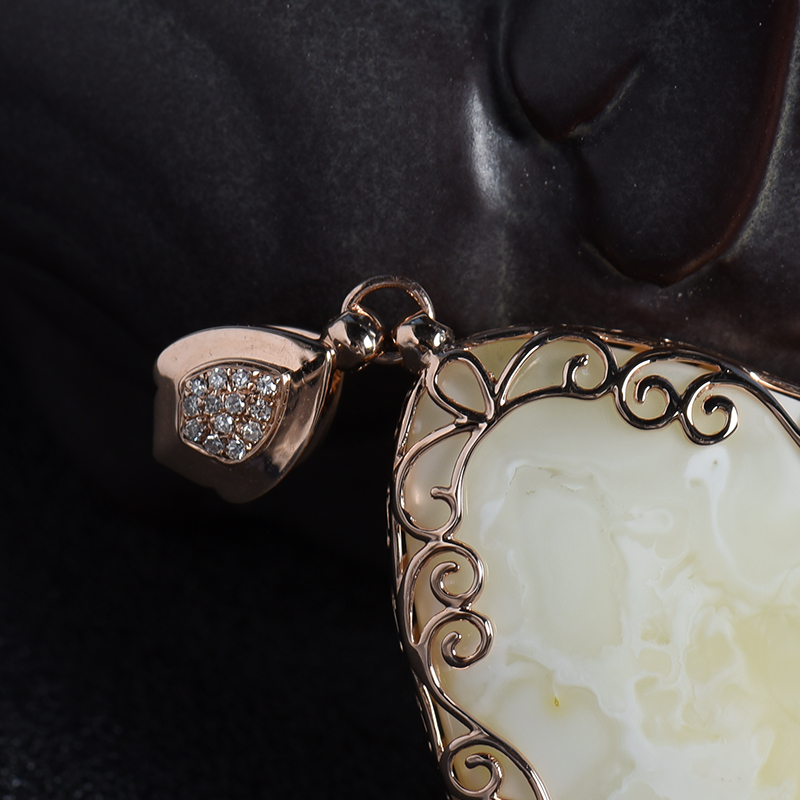 蜜蜡水滴-红掌柜