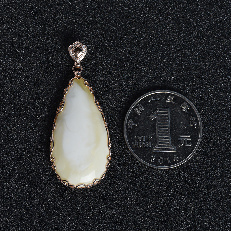 白蜜水滴挂件-红掌柜