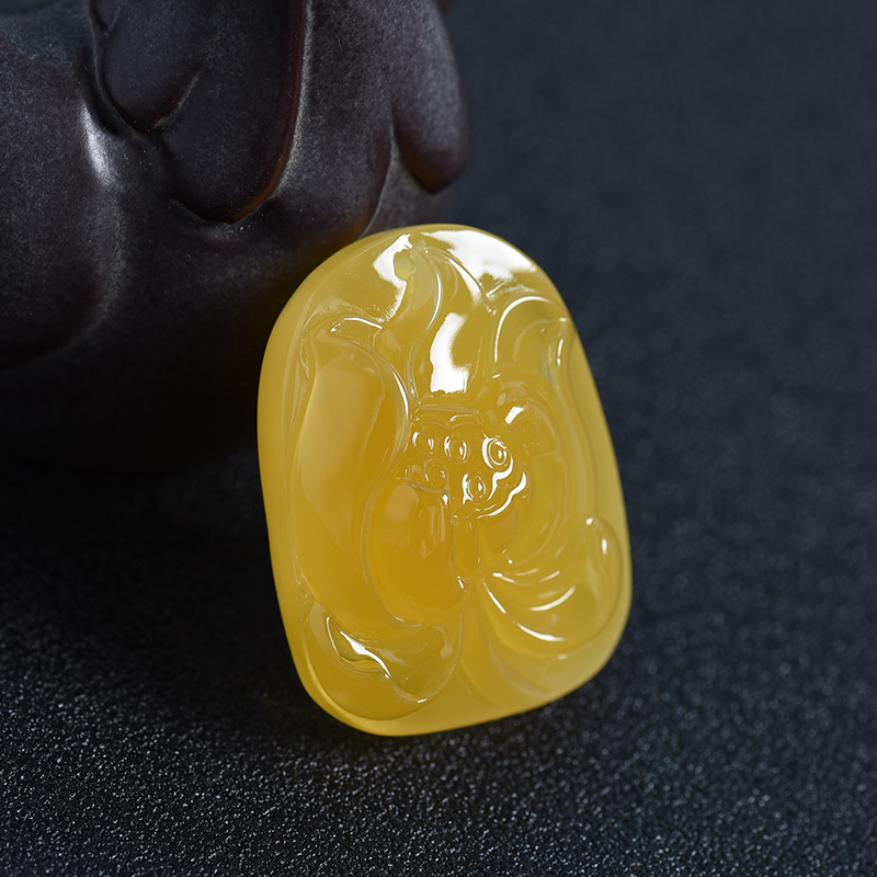 蜜蜡吊坠-红掌柜