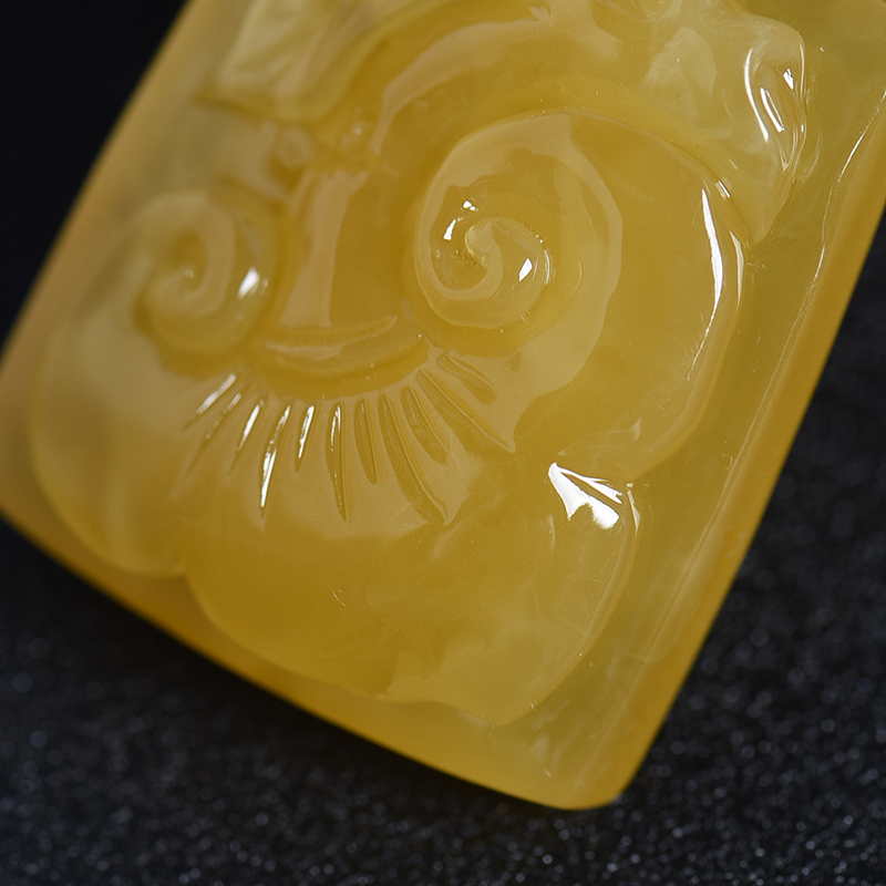 天然蜜蜡吊坠-红掌柜