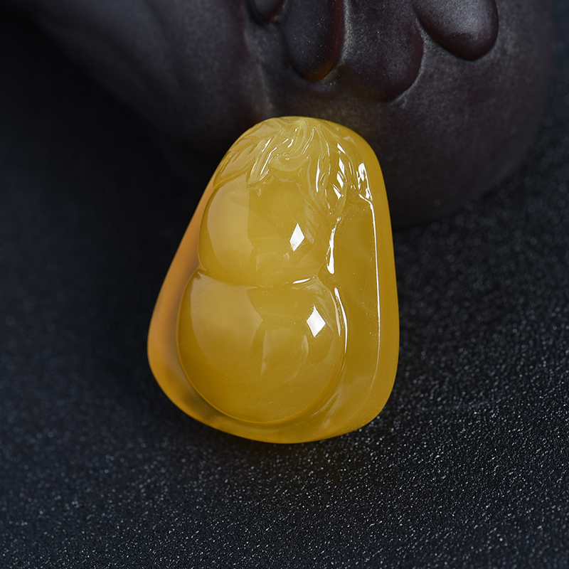 蜜蜡吊坠 - 红掌柜