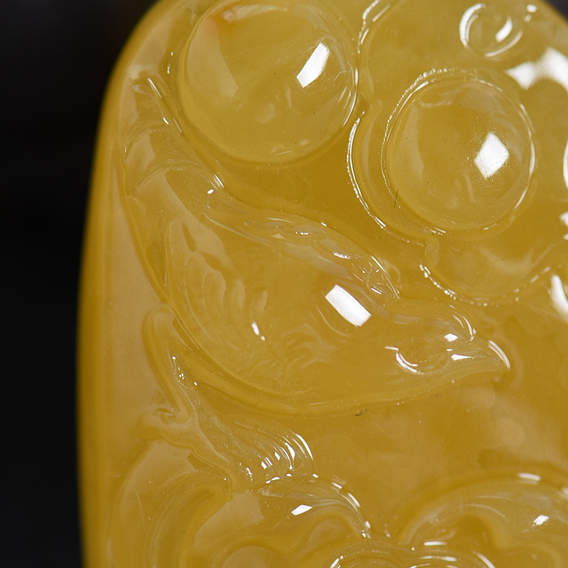 天然蜜蜡吊坠-红掌柜