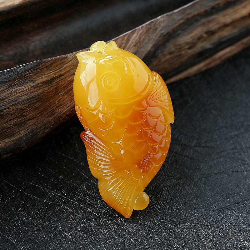 蜜蜡吊坠 - 红掌柜珠宝