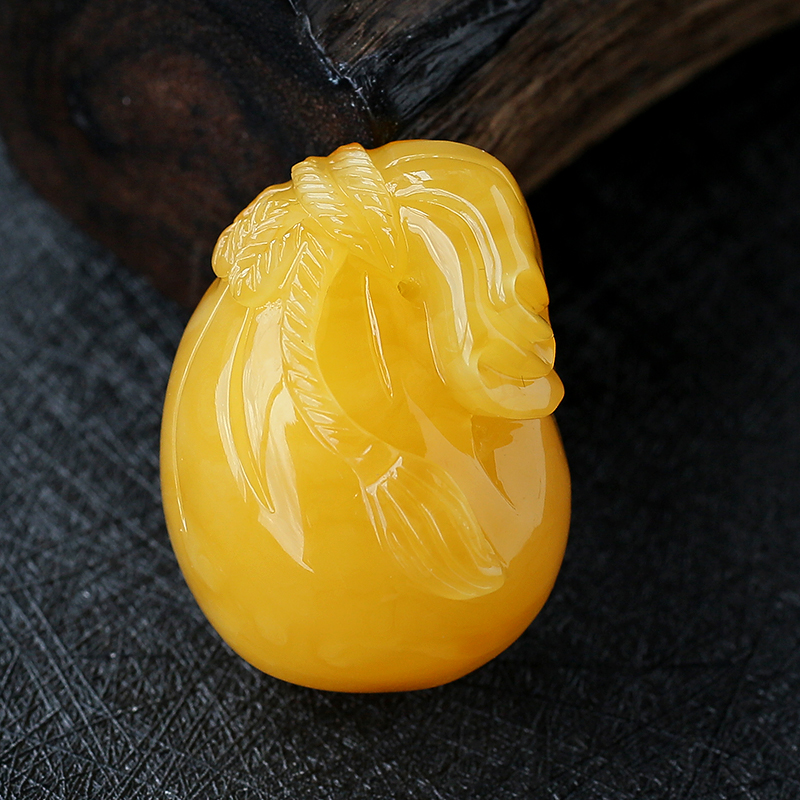 蜜蜡钱袋吊坠 - 红掌柜珠宝