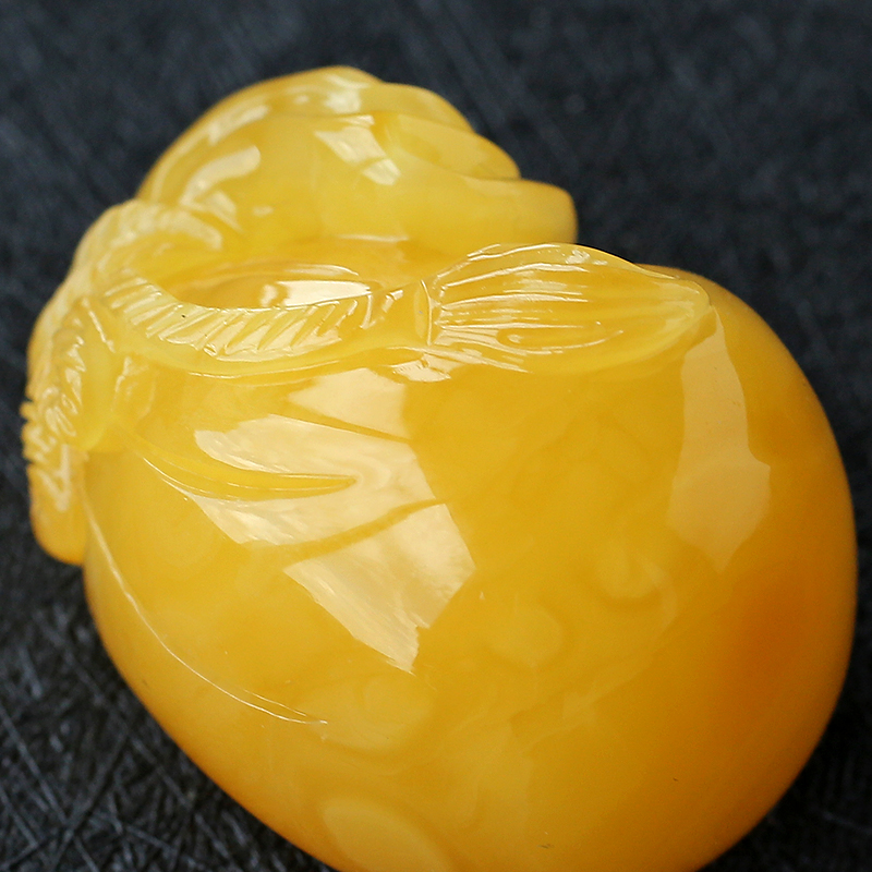 鸡油黄蜜蜡 - 红掌柜珠宝