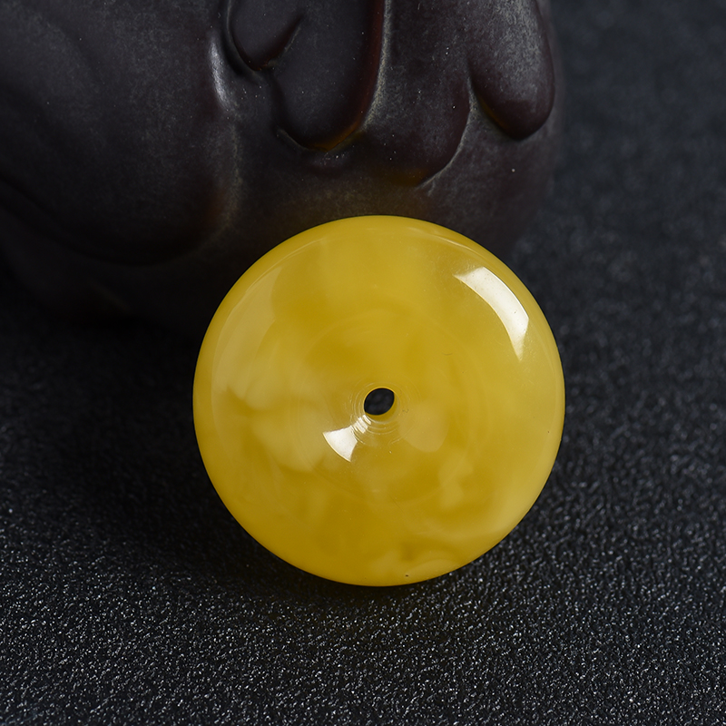 蜜蜡平安扣吊坠-红掌柜珠宝