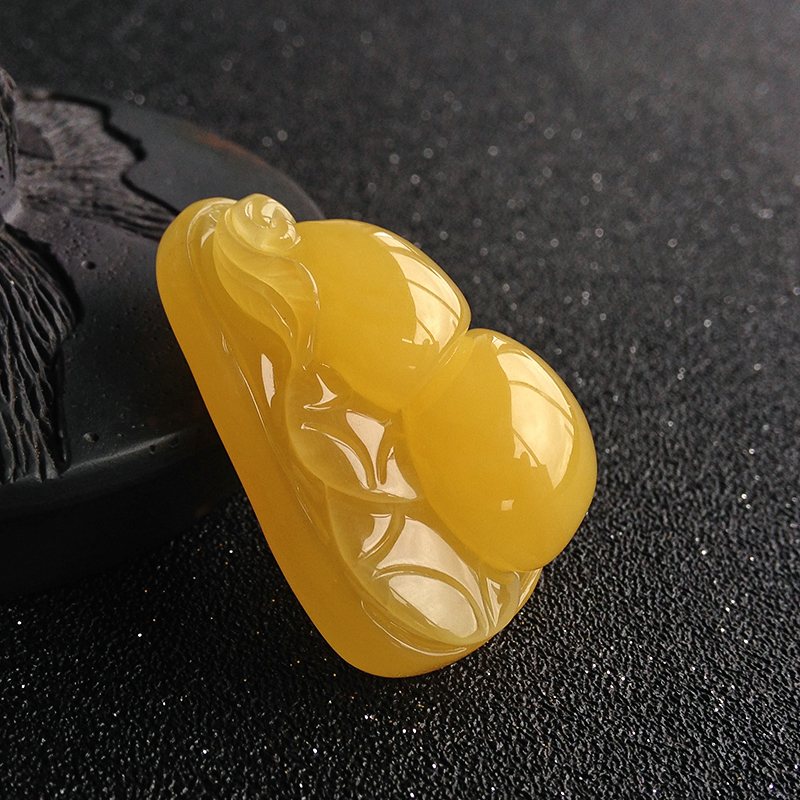 蜜蜡葫芦吊坠-红掌柜珠宝