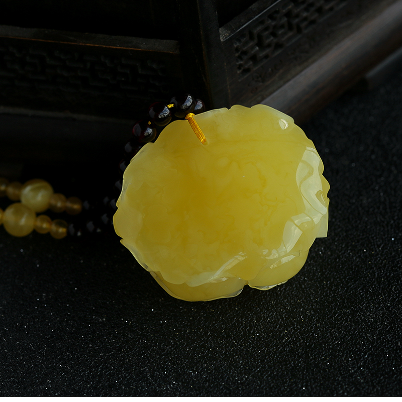 天然蜜蜡挂件-红掌柜珠宝