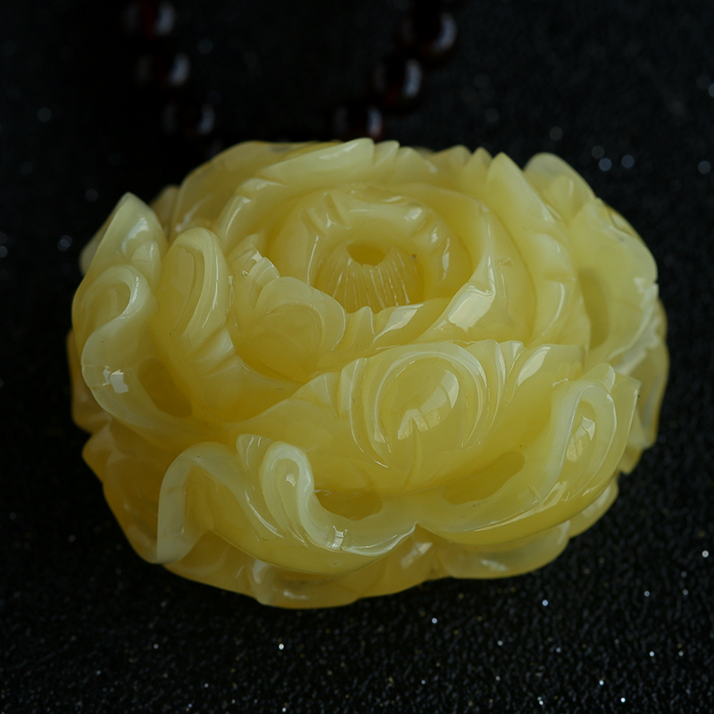 波罗的海蜜蜡挂坠-红掌柜珠宝