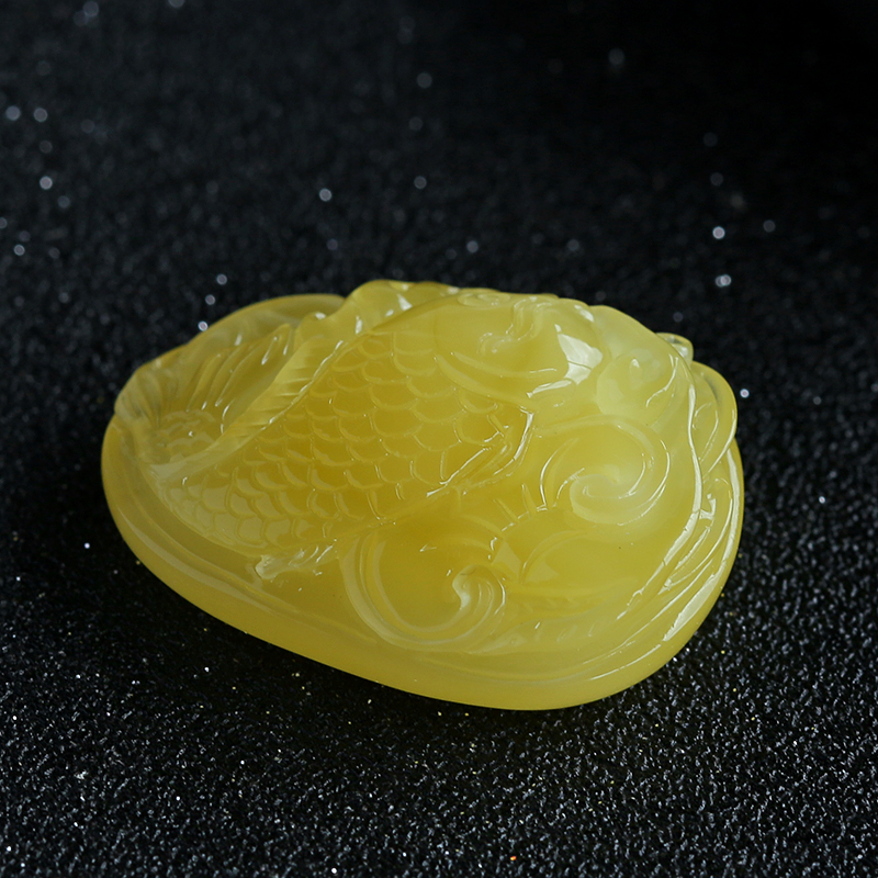 蜜蜡挂件-红掌柜