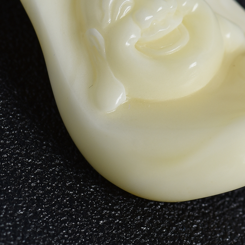 白蜜蜡吊坠-红掌柜