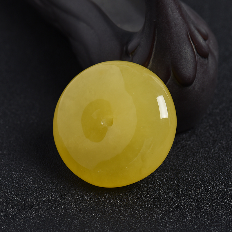 蜜蜡平安扣-红掌柜