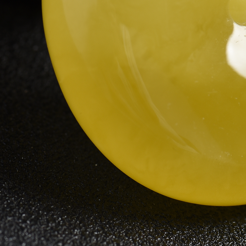 鸡油黄平安扣吊坠-红掌柜