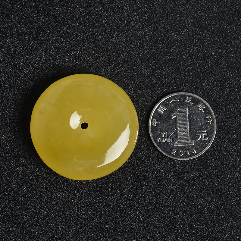 鸡油黄平安扣-红掌柜