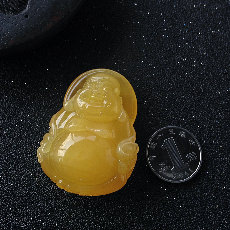 波罗的海蜜蜡佛吊坠-红掌柜珠宝