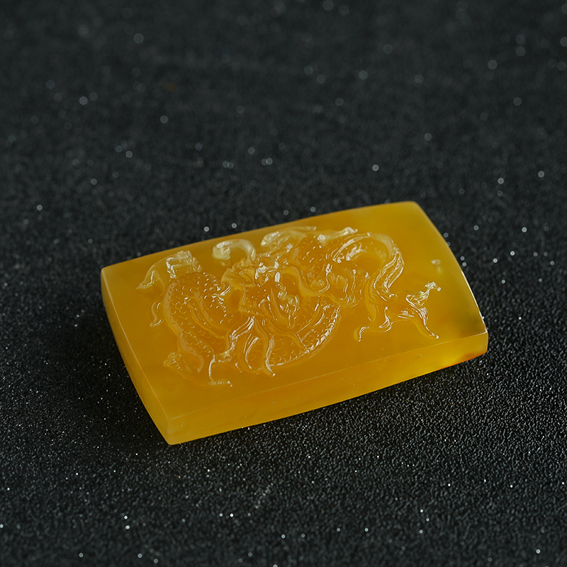 波罗的海鸡油黄蜜蜡吊坠-红掌柜珠宝
