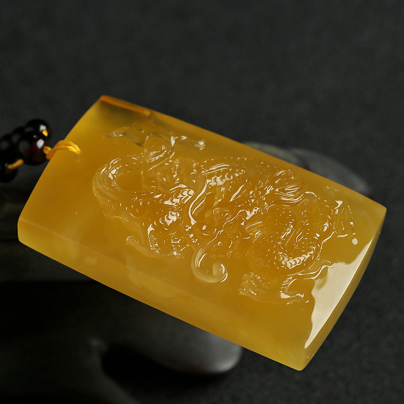 天然蜜蜡挂件-红掌柜