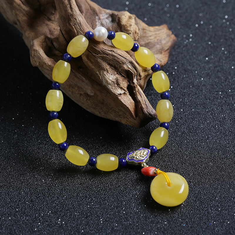 蜜蜡手链-红掌柜珠宝