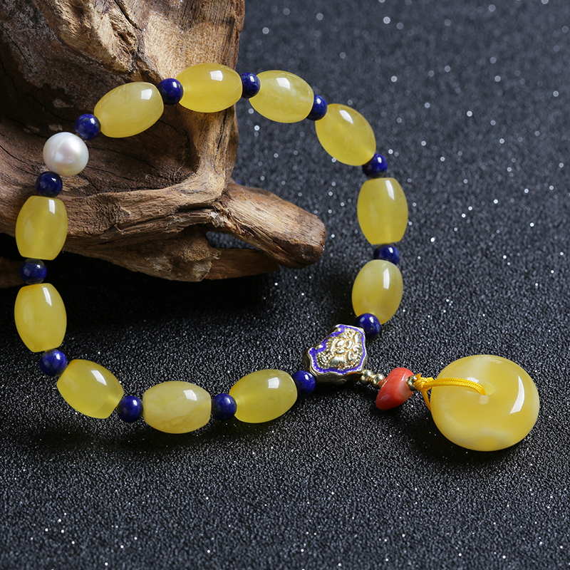 蜜蜡手链-红掌柜珠宝