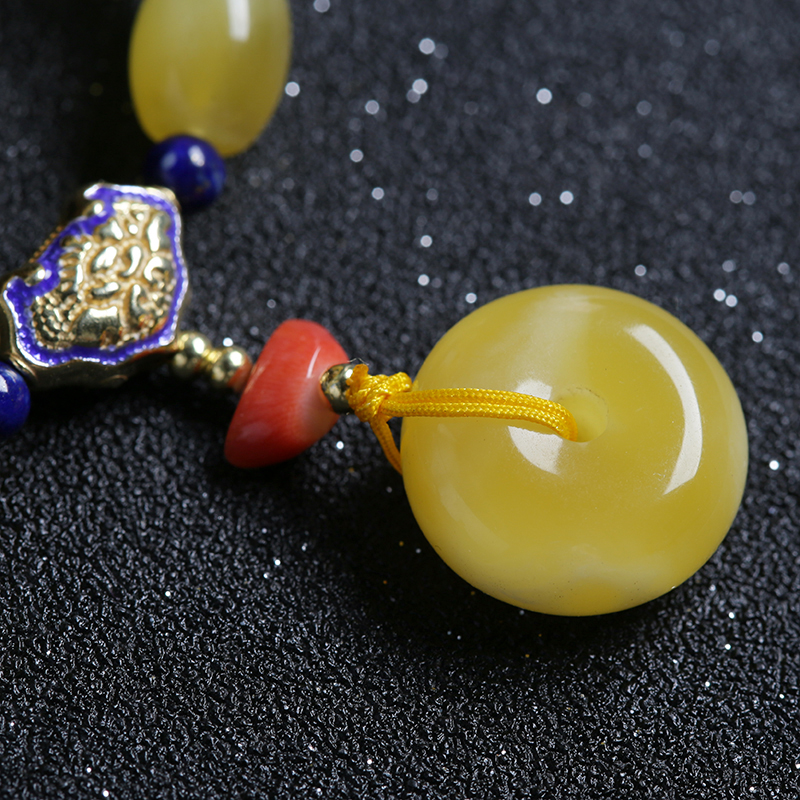 蜜蜡手链-红掌柜珠宝