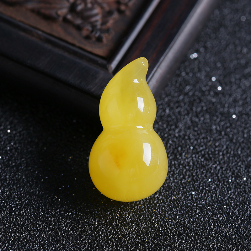 蜜蜡葫芦吊坠-红掌柜珠宝