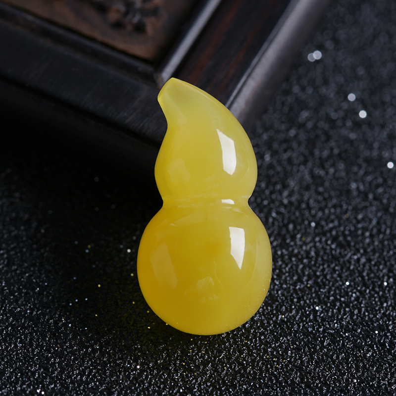 蜜蜡葫芦吊坠-红掌柜珠宝