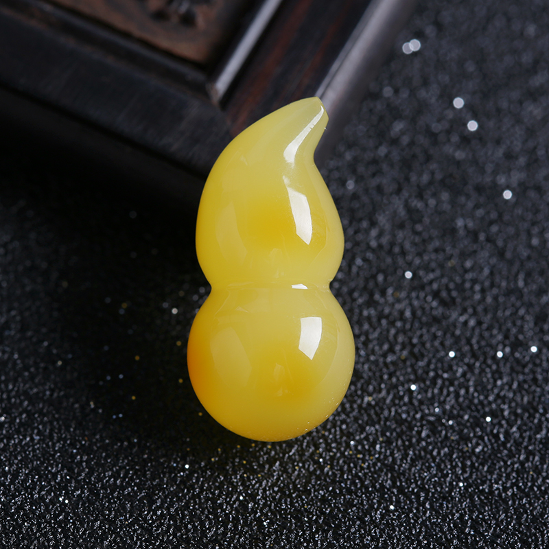 蜜蜡葫芦吊坠-红掌柜珠宝