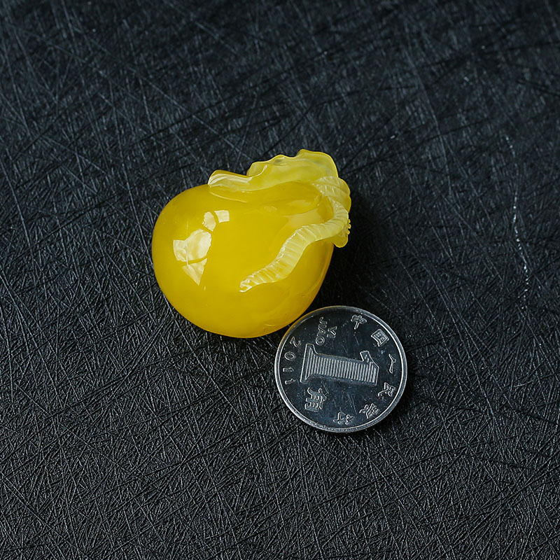 鸡油黄蜜蜡钱袋 - 红掌柜