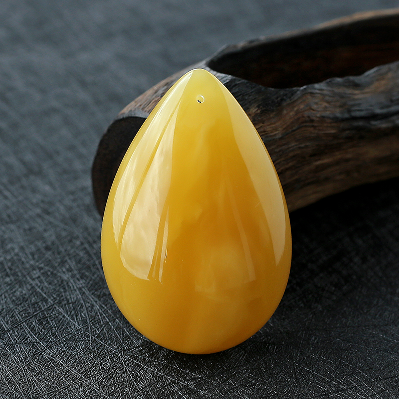 蜜蜡水滴吊坠 - 红掌柜珠宝