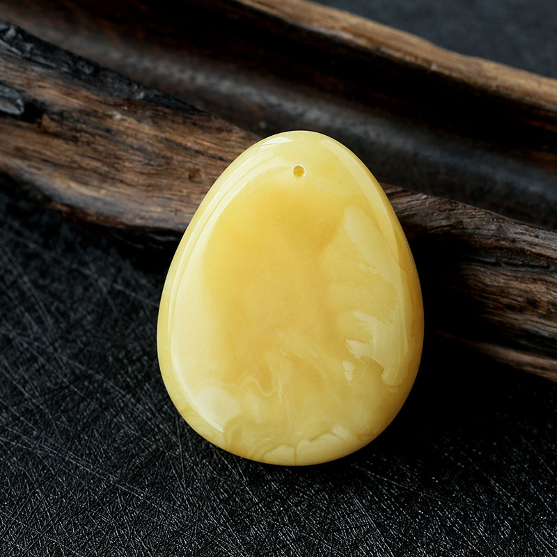 白花蜜蜜蜡挂坠 - 红掌柜珠宝