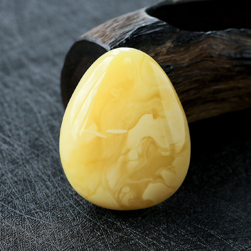 蜜蜡水滴吊坠 - 红掌柜珠宝